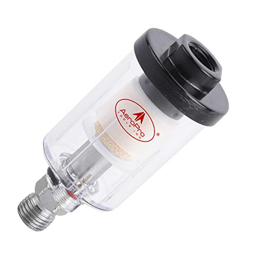 AEROPRO Tools Water Oil Separator for Pneumatic Spray Gun Air Tools Air Line 1/4 inch NPT Inlet and Outlet (1)