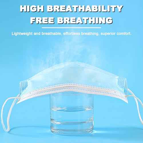 Disposable Face Masks, 100PCS 3 Ply Protection Mask