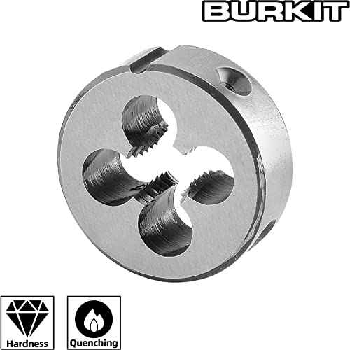 Burkit Metric M12 X 1.25 Round Threading Die, M12 x 1.25 Machine Thread Die Right Hand
