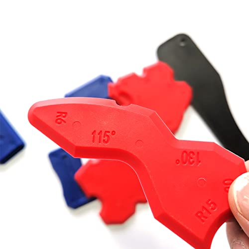 Silicone Sealant Finishing Tools - Silicone Smoothing Caulking Profile Line Joint Corner Tool with Caulk Remover Tool, Sealant Smoother Profiler Former Applicator Edger, 8 Piece
