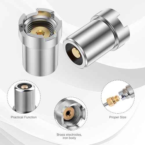 4PCS 510 Thread Magnetic Adapter Kit, Universal Threaded Screw Converter for Soldering Iron, Metal Connector Adapters for Circuit Board Repair Tools