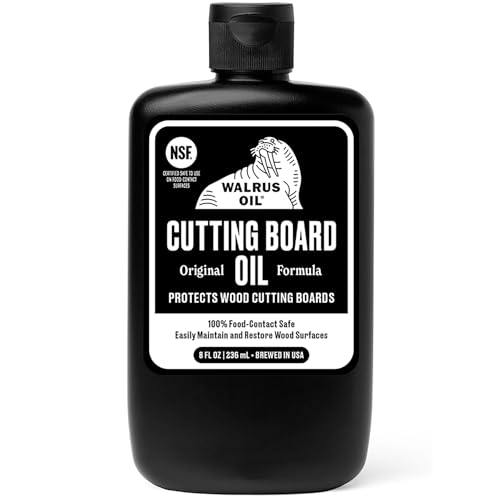Walrus Oil 8 oz Cutting Board & Wood Butcher Block Oil - Food Safe, Food-Contact Safe, FDA Approved