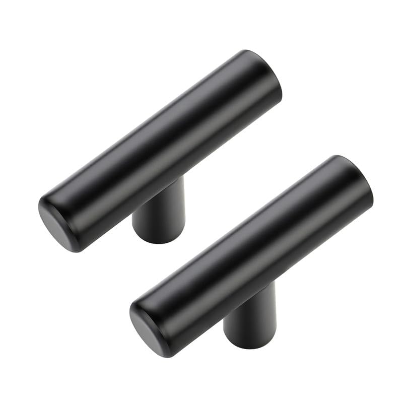JOY DECOR 30 Pack Black Cabinet Knobs - 2 Inch Single Hole Drawer Handles