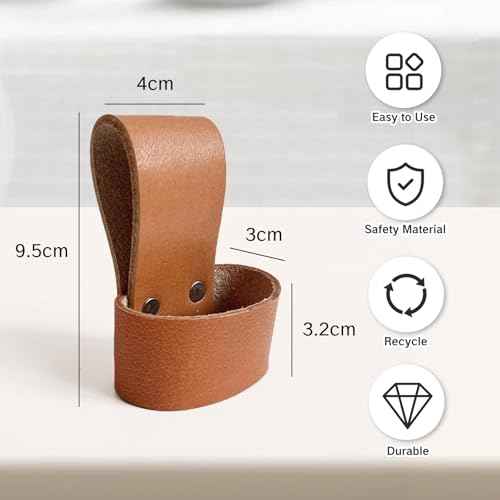 Hammer Holster with Belt Loop Leather Premium Hammer Holder for Tools Snap-in Hatchet Axe Carrier Small Firefighter Hammer Sleeve Brown Multi-Tool Holder for Belt