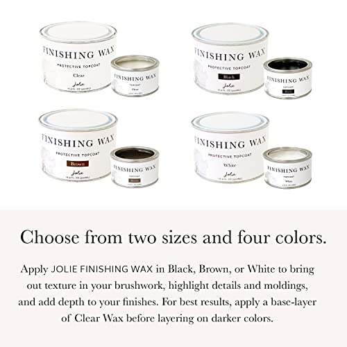 Jolie Finishing Wax 120ml Clear Protective Topcoat for Interior Furniture & Decor