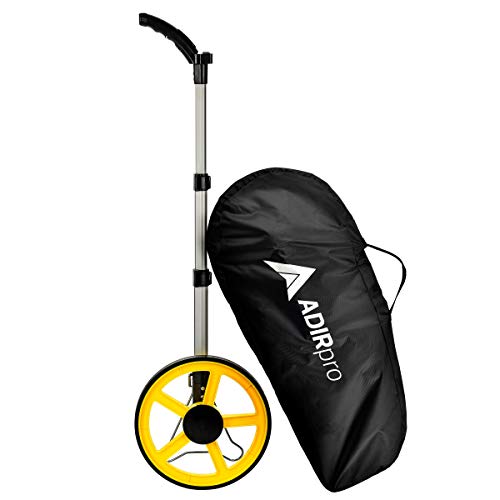 AdirPro Digital Measuring Wheel 12-inch Wheel, Large LCD, 44in Telescoping Handle