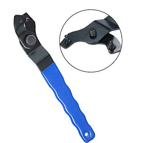 2Pcs Angle Grinder Wrench, Adjustable Pin Spanner, Ergonomic Handle, Carbon Steel