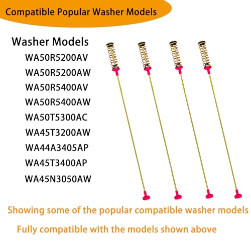 Original-DC97-16350U Suspension Rods for Samsung Washer – BNRSZ 4‑Pack, WA50R5200/US etc.
