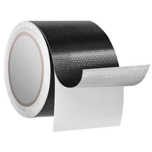 Heavy Duty Repair Tape for Tarp, Waterproof RV Awning, Outdoor Tarp, Canvas, Boat Covers, Sail, Tear Repair Patch Kit (Black)