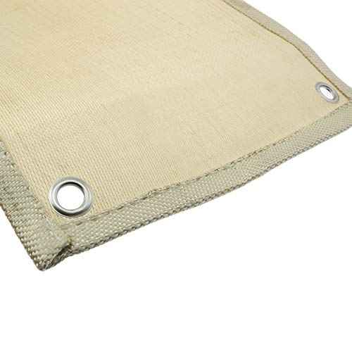 ZYAMY Hands-Free Heat Shield Welding Pad High Temp Heat Resistant Cloth Fiberglass Blanket Protective Fire Resistant Mat 12''x12''