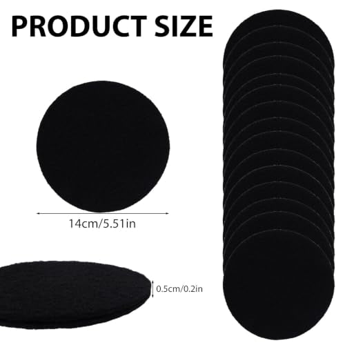 Penitue 10pcs Activated Carbon Compost Bin Filters, 14cm x 0.5cm (5mm)