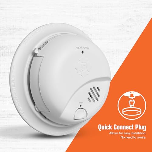 First Alert Hardwire Smoke Alarm with Battery Backup - 1-Pack, Precision Detection SMI100-AC