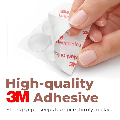 Bampix 106 Pack Clear Self-Adhesive Silicone Cabinet Bumpers - Multiple Shapes & Sizes