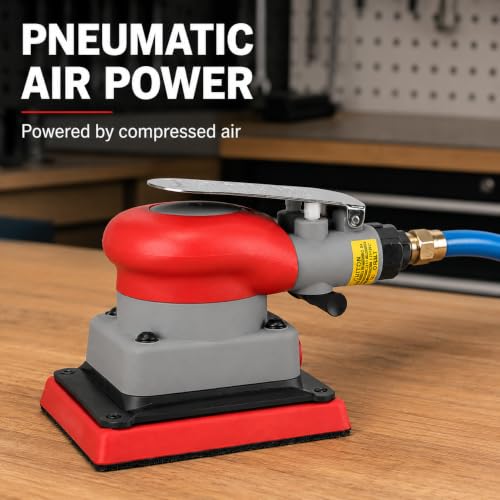 Vizni 75x100mm Pneumatic Square Air Sander for Wood & Metal