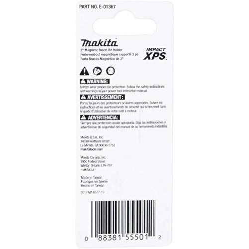 Makita E-01367 Impact XPS¢ç 3" Magnetic Insert Bit Holder