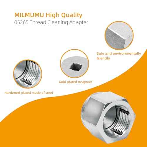 Outdoor Faucet Hose Hex Thread Cleaner Tool 05265 -For Household Outdoor Faucet 3/8" Socket Drive or Wrench Hose Thread Cleaning Tool - 1PACK