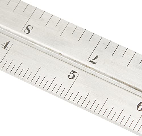 Starrett Steel Combination Square with Head, 12" Blade Length