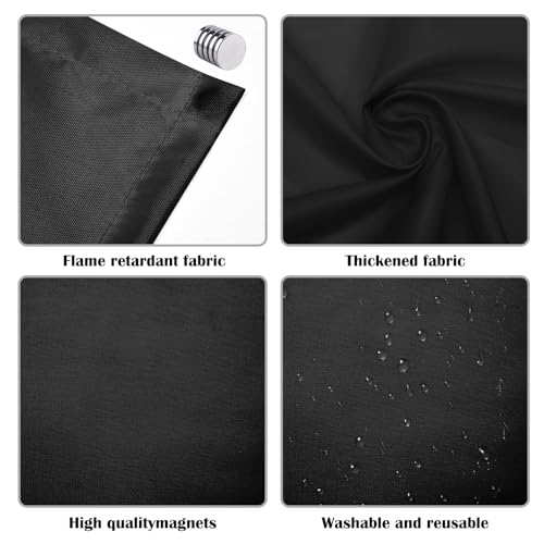 ANGSYLTH Black 4-Pack 2x2 Feet Fluorescent Ceiling Light Covers for Home & Office