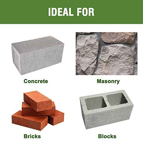 1/2" x 6" Masonry Drill Bits 1/2 inch Concrete Hammer Drill Bits Carbide Tipped, for Cement, Brick, Stone, 2 Pack