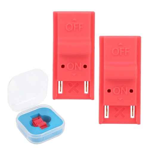 2pcs RCM Jig Tool for Switch Console, RCM Loader Clips Short Circuit Tool for Modding & Recovery Mode (Red)
