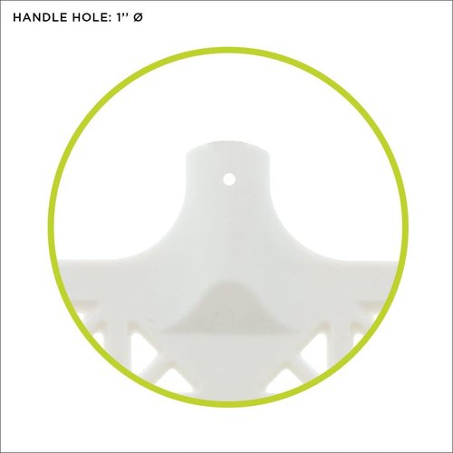 SUEVIA - Pro Manure Fork Head Without Handle - Ultra Strong and Stable - Teeth Length: 7 3/4'' - Premium Pitchfork Replacement Head - White (2 Units)