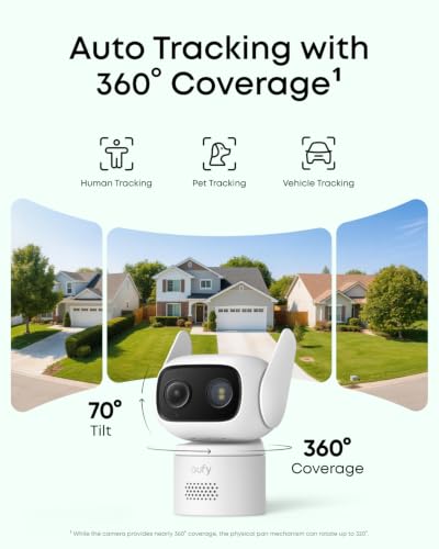 eufy Security Indoor/Outdoor Camera C31 White Solo Version with Color Night Vision