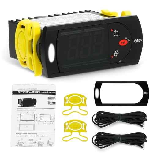 for Carel Temperature Controller, PZGXS0J111 for Carel Control Temperature Thermostat with Sensor Probes NTC - Fit for Carel and All Refrigerator Types 115v Refrigeration Cooler Control