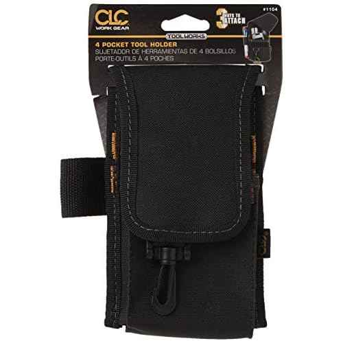 Custom Leathercraft CLC 1104 Construction Multi-Purpose Poly Tool Holder, Cell Phone Holder