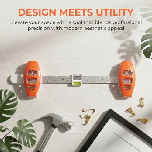 Luocute Picture Hanging Level Tool - Sturdy ABS Wall Decor Alignment Ruler