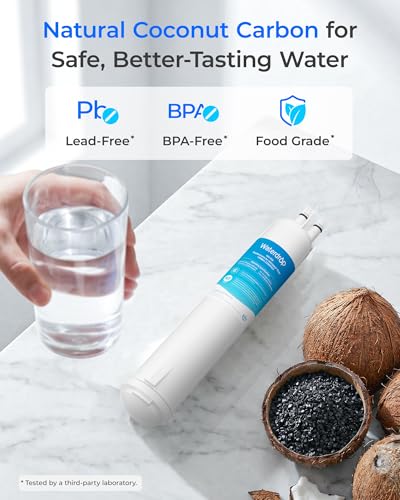 Waterdrop 3-Count Refrigerator Water Filter Replacement for Filter 3 - NSF Certified