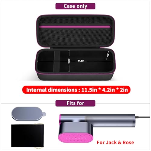 Againmore Black Garment Steamer Carrying Case Compatible with Jack & Rose, FEPPO, Nesugar, Kssvzz 12.2 x 5.12 x 3.15 in
