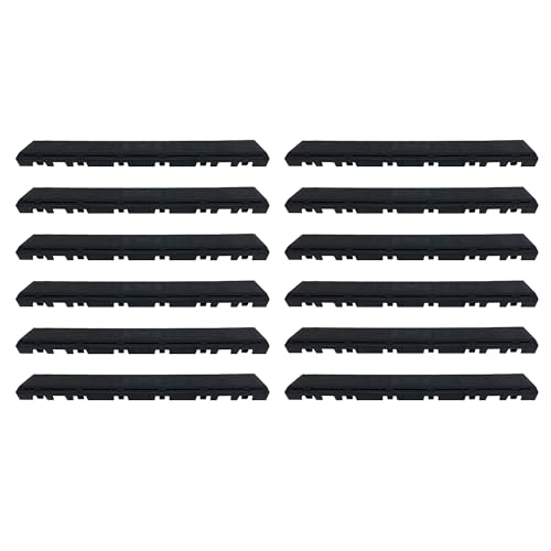 Brand HTWELL Special Accessories£ºTransition Edge Kit,Only fit HTWELL Interlocking Garage Floor Tiles, Not with Other Brands£¨12 Male_Edges,Black£©