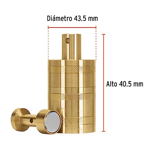 TRUPER PLOM-4L Brass Plumb Bobs w/ Center 21 Oz (582 g)