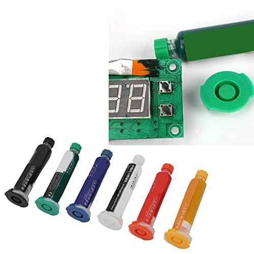 Fdit Solder Mask Ink for Bga Man for Pcb Board Light Curing Solder for Mask for 6Pcs No Clean Uni Sip Prototyping Boards, Fdit7e8kgd32b5