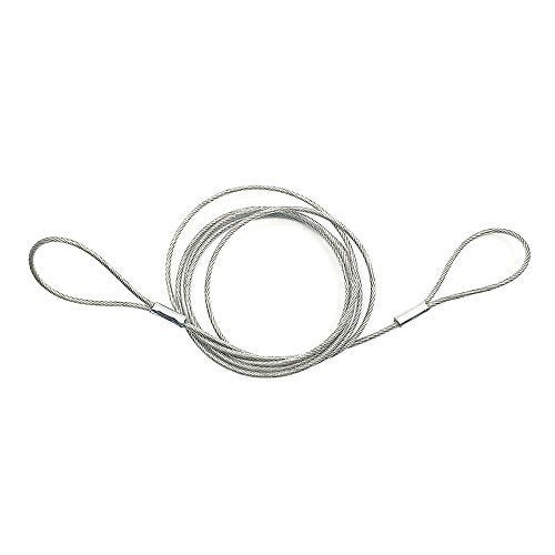 Safety Cable Lock 48¡¯¡¯ Long, Luggage Lock Safety Cable Lightweight Braided Stainless Steel by Ovener
