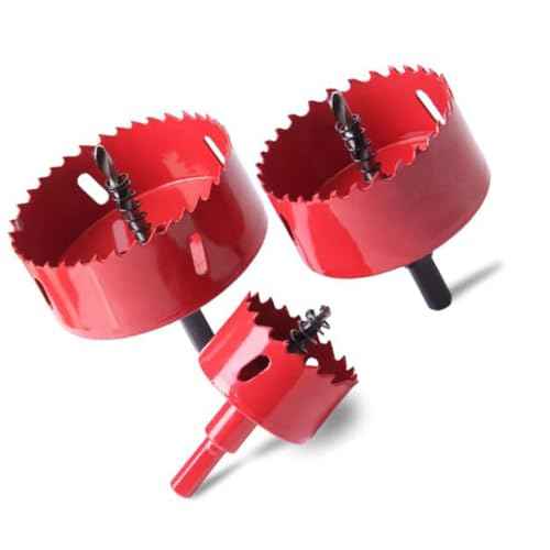 6" Hole Saw -152mm HSS Bi-Metal Hole Cutter for Different Project with Smooth and Flat Drilling Edge, Fast Chip Removal, Handy Hole Saw Kit Set for Cornhole Boards,Wood, Plastic Board, Ceiling