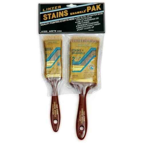 Linzer A1525 A-1525 2-Piece Better Quality Polyester/Bristle Brush Set