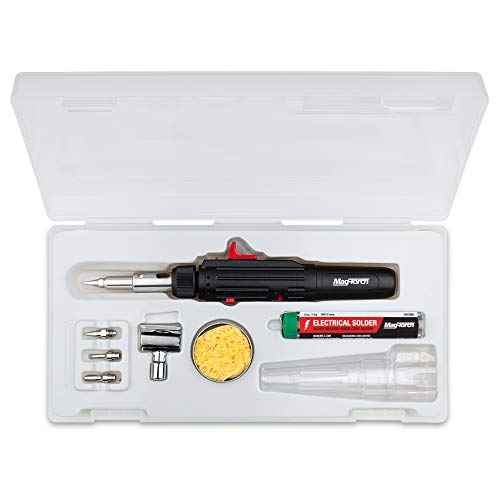 Mag-Torch¢ç Detail Pen Torch Kit - Pen Style Butane Torch with Seven Interchangeable Tips, Solder, and Storage Case for Jewelry Repair, Heat Shrinking Wire, and Electrical Soldering