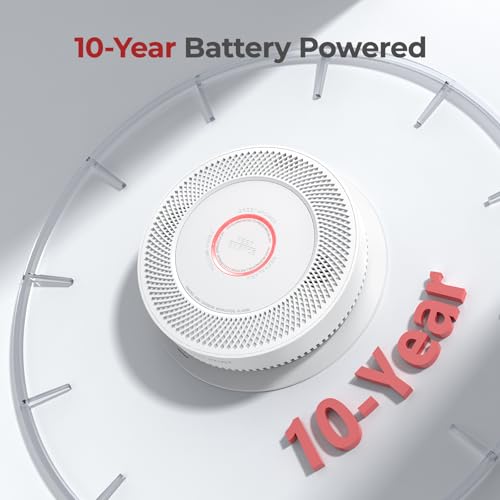 Interconnected Smoke and Carbon Monoxide Detector Combo with Voice Alert fire Alarms 1pack