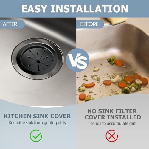 Garbage Disposal Splash Guard Collar 3-1/8in - Rubber Sink Baffle