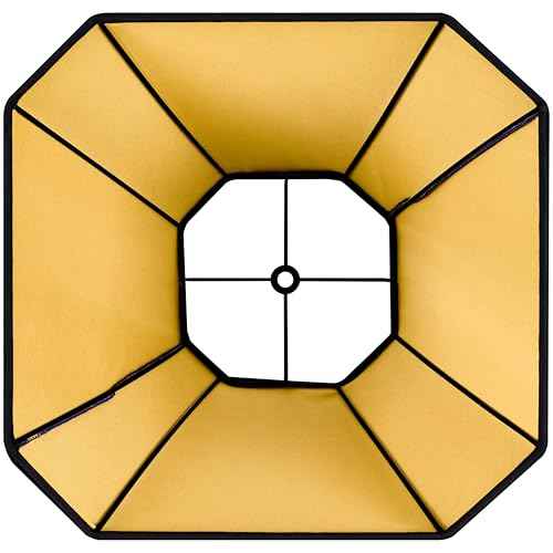 GO&SO Bell Lamp Shades Set of 2 Black Scalloped Lamp Shade, Replacement Lamp Shade For Floor & Table Lamp Shade, 6.5"Top x 13"Bottom x 11.2"Slant Height x 10.5''Vertical Height(Spider), Easy Assembly