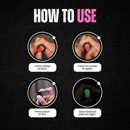 Police Magnum Mini Pepper Spray Self Defense Safety Tool- Tactical Strong Built-in Keyring Holder- Maximum Heat Strength OC- Made in The USA 1/2oz