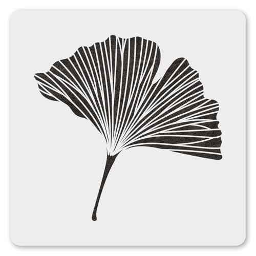 MAGJUCHE Ginkgo Leaf Stencil 12 Inches, Reusable Biloba Stencil for Painting DIY Crafts Decor
