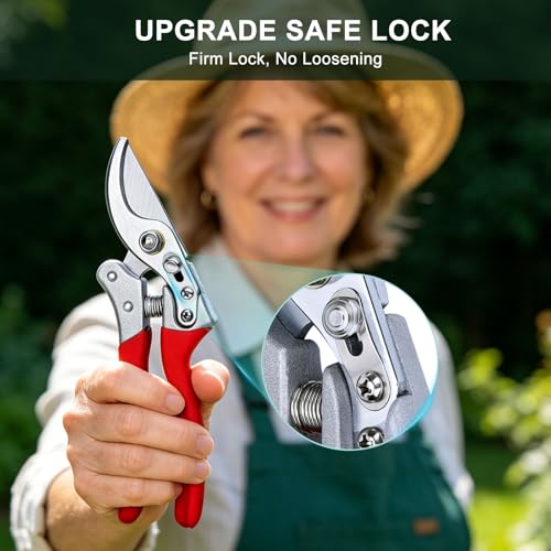 Kynup Modern Heavy Duty Pruning Shears with SK5 Steel - Left & Right Hand Friendly