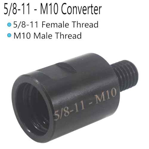 2Pcs 5/8"-11 Female to M14/M10 Male Angle Grinder Converter. Angle Grinder Shaft Adapter Interface Connector Thread Adapter Drill Bit Connecting Tool