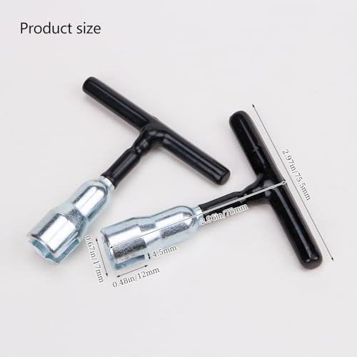 2Pcs Portable Wing Nut Driver Reliable Manual T-Handle Tightening Tool for Eye Screws,C-Hook Bolts,Q-Hangers & Screw Hooks Hand Tool for Quick & Easy Installation
