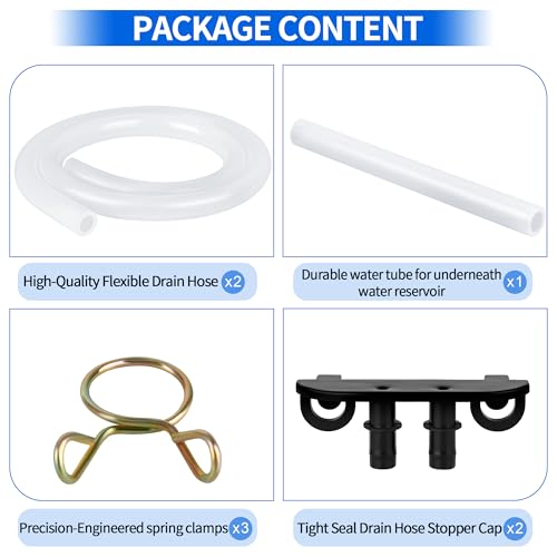 GE Opal Ice Maker Drain Tube Kit - Silicone Water Line Replacement for Nugget Ice Maker