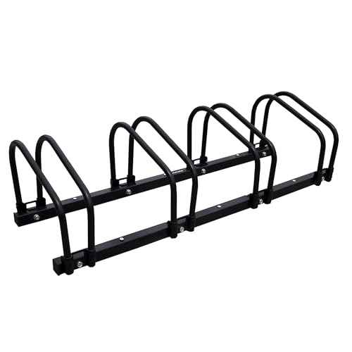 Bike Stand, 4 Bikes Rack Garage, 2.4" Width for most of Bikes