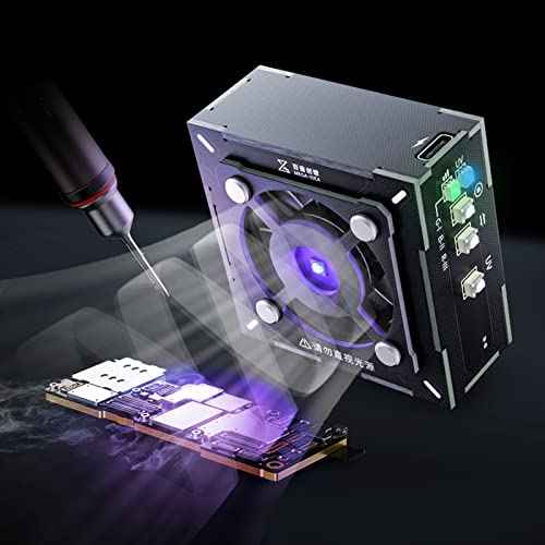 Solder Fume Extractor UV Fast Curing Smoke Absorber Remover Smoke Prevention Absorber DIY Working Fan for Soldering Station