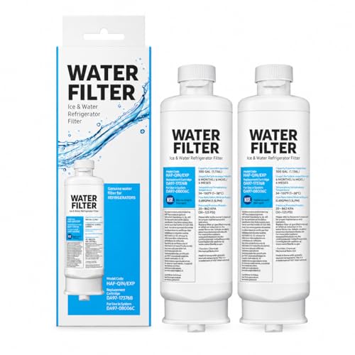 2 Pack Water Filter Replacement for Samsung DA97-17376B, RF28R7201SR & More - Faucet Mount